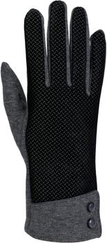 styleBREAKER Damen Touchscreen Handschuhe mit Riffel Muster und Fleece Futter, warme Thermo Fingerhandschuhe, Winter 09010029
