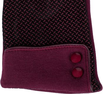 styleBREAKER Damen Touchscreen Handschuhe mit Riffel Muster und Fleece Futter, warme Thermo Fingerhandschuhe, Winter 09010029