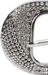styleBREAKER Damen Gürtel Unifarben mit halbrunder, Strass verzierter Schließe, kürzbar 03010107