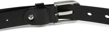 styleBREAKER Damen Leder Gürtel Unifarben mit Azteken Zacken Prägung und geprägtem Dorn, kürzbar 03010110