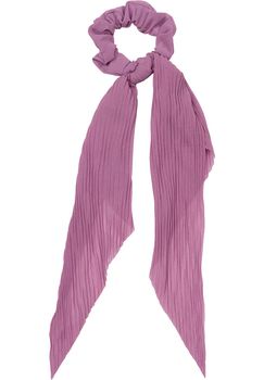styleBREAKER Damen Haargummi plissiert mit Schleife im Retro Style, elastisch, Scrunchie, Zopfgummi, Haarband 04027014