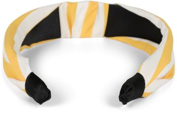 styleBREAKER Damen Haarreif mit Streifen Muster und Knoten im Retro Style, Vintage Look, Haarband, Headband 04027016