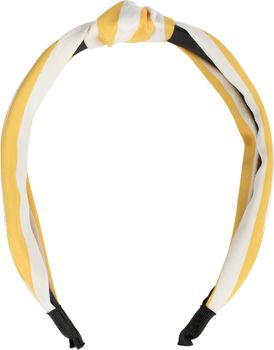 styleBREAKER Damen Haarreif mit Streifen Muster und Knoten im Retro Style, Vintage Look, Haarband, Headband 04027016