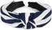 styleBREAKER Damen Haarreif mit Streifen Muster und Knoten im Retro Style, Vintage Look, Haarband, Headband 04027016