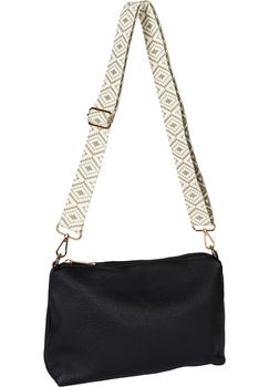 styleBREAKER Taschen Schulterriemen mit Azteken Muster, Wechsel Taschengurt mit Karabinerhaken, verstellbar, Unisex 02013015