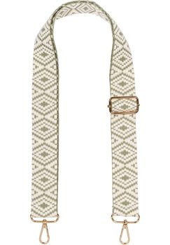 styleBREAKER Taschen Schulterriemen mit Azteken Muster, Wechsel Taschengurt mit Karabinerhaken, verstellbar, Unisex 02013015
