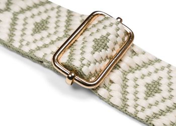 styleBREAKER Taschen Schulterriemen mit Azteken Muster, Wechsel Taschengurt mit Karabinerhaken, verstellbar, Unisex 02013015