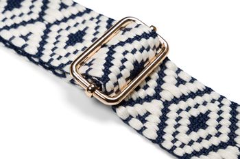 styleBREAKER Taschen Schulterriemen mit Azteken Muster, Wechsel Taschengurt mit Karabinerhaken, verstellbar, Unisex 02013015