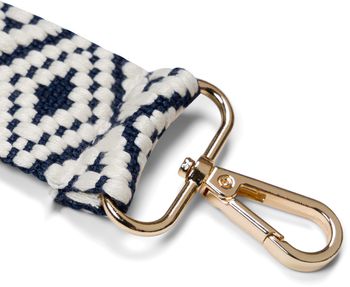styleBREAKER Taschen Schulterriemen mit Azteken Muster, Wechsel Taschengurt mit Karabinerhaken, verstellbar, Unisex 02013015