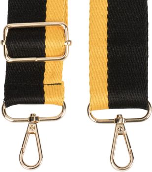 styleBREAKER Taschen Schulterriemen gestreift, Wechsel Taschengurt mit Karabinerhaken, verstellbar, Unisex 02013016