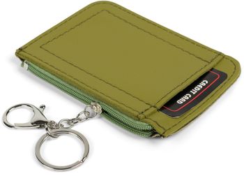 styleBREAKER Schlüsselmäppchen mit Schlangen Muster Struktur und Reißverschluss, Schlüsselring, Karabiner, Damen 05050096