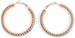 styleBREAKER Damen Creolen Ohrringe in Seil Optik, Klappbügel Verschluss, Runde Ohrhänger, Ohrschmuck 05090025