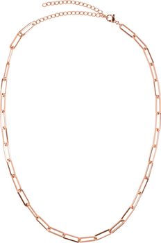 styleBREAKER Damen Edelstahl Kette ohne Anhänger mit grober Gliederkette, Halskette, Halsschmuck, Schmuck, Chain Optik 05030064
