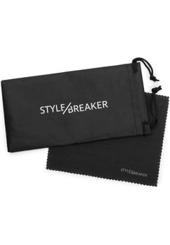 styleBREAKER Damen Piloten Sonnenbrille mit Strass Applikation, getönte Polycarbonat Gläser und Metall Gestell 09020119