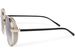 styleBREAKER Damen Runde Sonnenbrille mit getönten Polycarbonat Gläsern und Glitzer Side Shield, Metall Rahmen 09020120