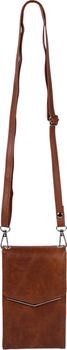 styleBREAKER Mini Umhängetasche mit V-Klappe und Metall Detail | kleine Handytasche zum Umhängen | elegante Crossbody Bag mit Kartenfächern für Damen