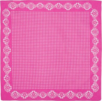 styleBREAKER Damen Bandana Tuch im Vintage Blumen Muster | quadratisches Halstuch aus Baumwolle | vielseitig tragbar als Kopftuch oder Dreieckstuch