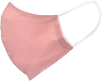 styleBREAKER Unisex Baumwoll Stoffmaske Einfarbig, Doppellagig, Wiederverwendbar, Waschbar, Community Maske 08040005