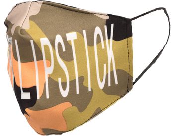 styleBREAKER Damen Stoffmaske Camouflage MY NEW LIPSTICK, Doppellagig, Wiederverwendbar, Waschbar, Community Maske 08040006