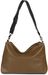 styleBREAKER Damen 2 in 1 Umhängetasche mit Nietengurt, geprägtes Kunstleder Vintage Look, Innentasche Schultertasche 02012356