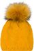styleBREAKER Unisex Einfarbige Strick Bommelmütze fein gestrickt mit Fleece Futter, Winter Fellbommel Mütze 04024175