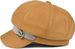 styleBREAKER Damen Bakerboy Schirmmütze mit Strass Band und Schnalle, Ballonmütze, Filz Optik, Newsboy Cap 04023073