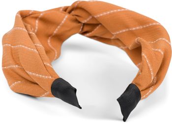 styleBREAKER Damen Haarreif mit edlem Nadelstreifen Muster und Twist Knoten, Retro Look, Haarband, Haarschmuck 04027029