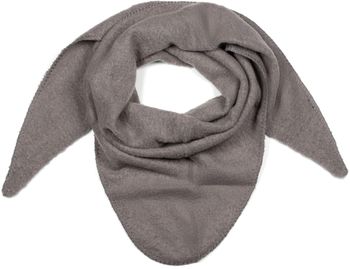 styleBREAKER Damen Großer Strick Dreieck Schal einfarbig meliert | Weiches warmes Winter Dreiecktuch | Strickschal aus Viskose Wolle für kuschlige Looks