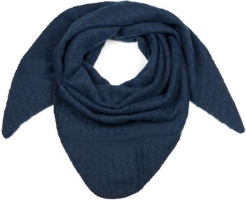 styleBREAKER Damen Großer Strick Dreieck Schal einfarbig meliert | Weiches warmes Winter Dreiecktuch | Strickschal aus Viskose Wolle für kuschlige Looks