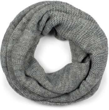 styleBREAKER Unisex Strick Loop Schal und Mütze Set, Einfarbiger Strickschal mit Beanie Strickmütze, Winter 01018214