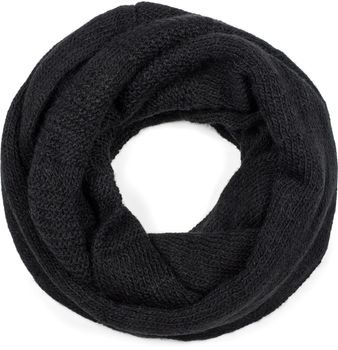 styleBREAKER Unisex Strick Loop Schal und Mütze Set, Einfarbiger Strickschal mit Beanie Strickmütze, Winter 01018214