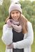 styleBREAKER Unisex Strick Loop Schal und Mütze Set, Einfarbiger Strickschal mit Beanie Strickmütze, Winter 01018214