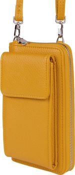 styleBREAKER Damen Mini Bag Geldbörse mit RFID Schutz und Handyfach | Crossbody Umhängetasche mit Schultergurt | Portemonnaie und Handytasche in einem | 19 x 11 x 5,5 cm
