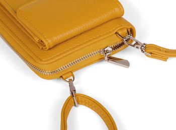 styleBREAKER Damen Mini Bag Geldbörse mit RFID Schutz und Handyfach | Crossbody Umhängetasche mit Schultergurt | Portemonnaie und Handytasche in einem | 19 x 11 x 5,5 cm