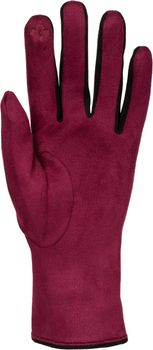 styleBREAKER Damen Touchscreen Handschuhe mit Farbkontrast und Fleece Futter | warme Winterhandschuhe | weiche elastische Thermo Fingerhandschuhe