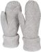 styleBREAKER Damen warme Winter Strick Fäustlinge, Handschuhe mit Rauten Muster, Thermo Fleece, Strickhandschuhe 09010031