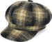 styleBREAKER Damen Ballonmütze in Karo Optik, Schirmmütze kariert Vintage Style, Bakerboy Schiebermütze, Newsboy Cap 04023077