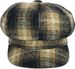 styleBREAKER Damen Ballonmütze in Karo Optik, Schirmmütze kariert Vintage Style, Bakerboy Schiebermütze, Newsboy Cap 04023077