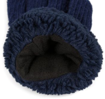 styleBREAKER Damen warme Winter Handschuhe mit Perlmuster und Fleece, Thermo Strickhandschuhe, Fingerhandschuhe 09010032