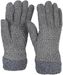 styleBREAKER Damen warme Winter Handschuhe mit Perlmuster und Fleece, Thermo Strickhandschuhe, Fingerhandschuhe 09010032