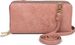 styleBREAKER Damen 2 in 1 Mini Bag Umhängetasche mit genarbter Oberfläche, Geldbörse, Handytasche, Schultertasche 02012364