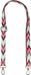 styleBREAKER Schmaler Taschen Schulterriemen verstellbar mit buntem Zick-Zack Muster, Wechsel Taschengurt, Unisex 02013023