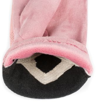 styleBREAKER Damen Touchscreen Handschuhe mit Zick-Zack Stepp und Fleece Futter, warme Fingerhandschuhe, Winter 09010033
