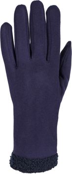 styleBREAKER Damen Touchscreen Handschuhe mit Teddyfell am Saum und Fleece Futter, warme Fingerhandschuhe, Winter 09010034