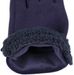 styleBREAKER Damen Touchscreen Handschuhe mit Teddyfell am Saum und Fleece Futter, warme Fingerhandschuhe, Winter 09010034