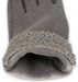 styleBREAKER Damen Touchscreen Handschuhe mit Teddyfell am Saum und Fleece Futter, warme Fingerhandschuhe, Winter 09010034