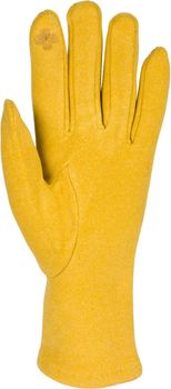 styleBREAKER Damen Touchscreen Handschuhe mit Strass und Perlen, Fleece Futter, warme Fingerhandschuhe, Winter 09010035