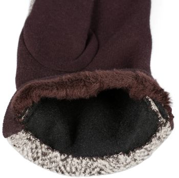 styleBREAKER Damen Touchscreen Handschuhe mit Fischgrät Muster und Fleece Futter, warme Fingerhandschuhe, Winter 09010036