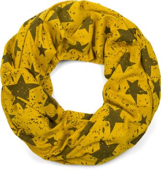 styleBREAKER Unisex Loop Schal mit Sterne Splat Style Print, Leichter Schlauchschal Farbspitzer Muster, Tuch 01017142