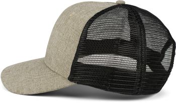 styleBREAKER Unisex 6-Panel Snapback Cap meliert mit Mesh Einsatz hinten, Baseball Cap, Basecap, verstellbar 04023079